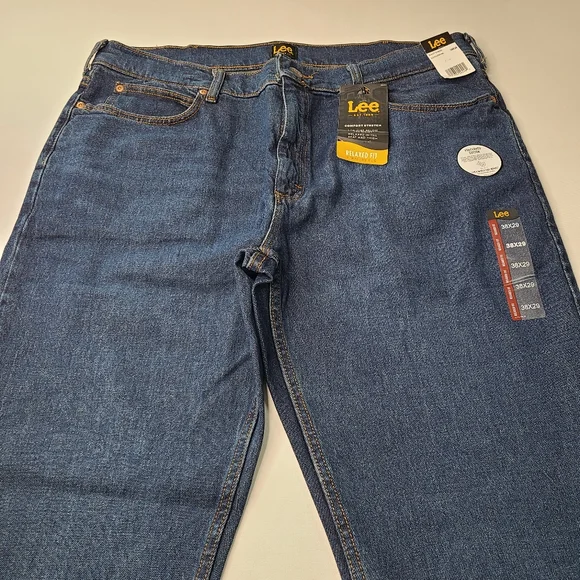 MENS LEE LEGENDARY RELAXED STRAIGHT JEAN:NIGHT SHADE Size 38x29 - Picture 3 of 11